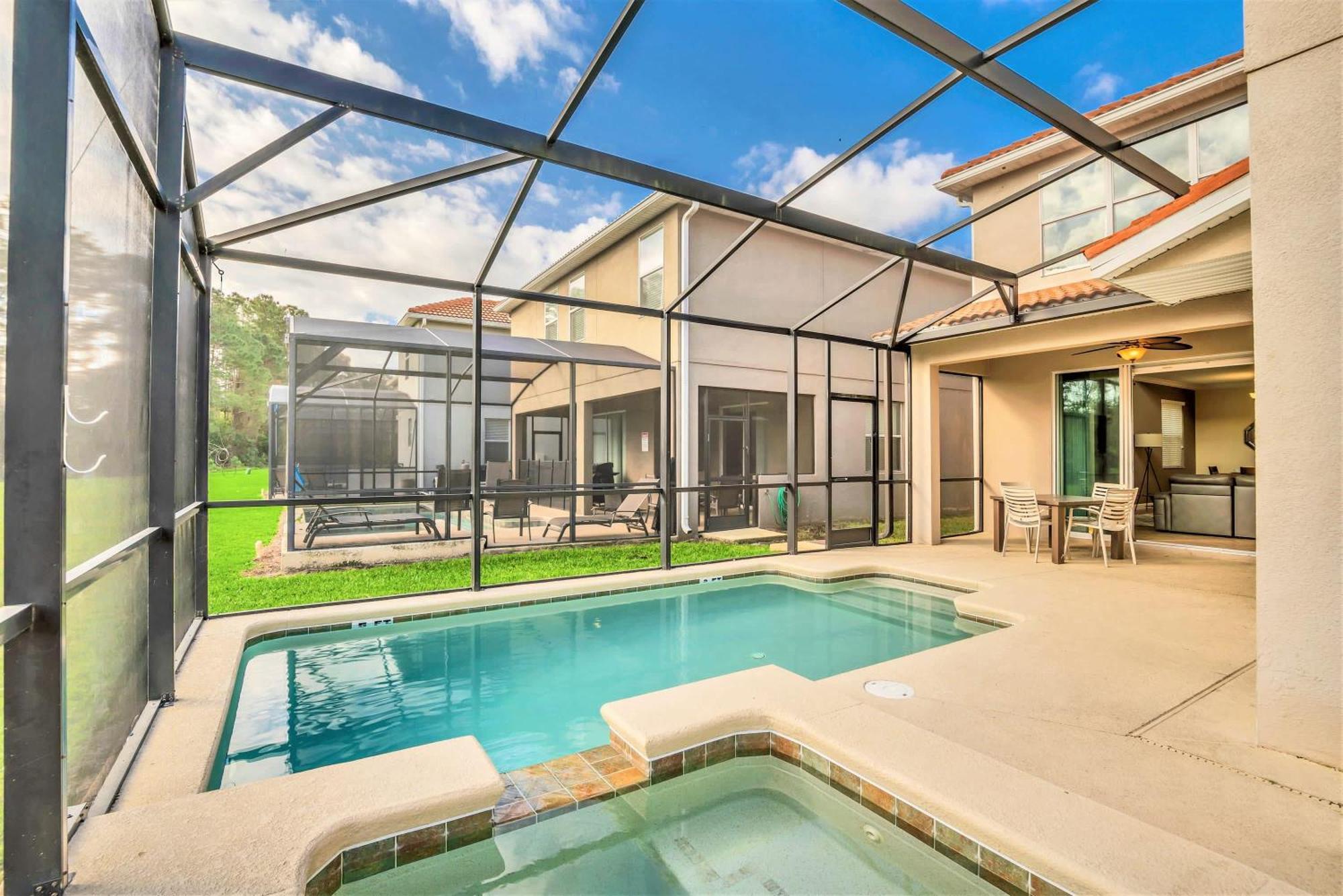 Near Disney - 5Br Home- Games Pool Hot Tub & Bbq Kissimmee Zewnętrze zdjęcie